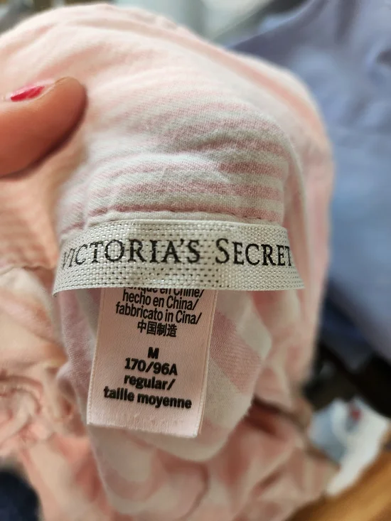 Victoria's Secret Pink and White Striped Sleep Top - Picture 2 of 3